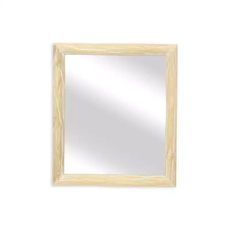 HomeRoots 20 Natural Solid Wood Accent Mirror