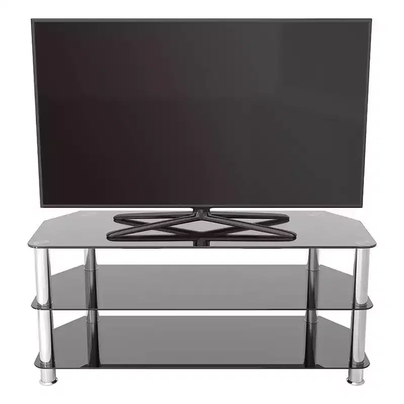 Glass Shelves TV Stand for TVs up to 55