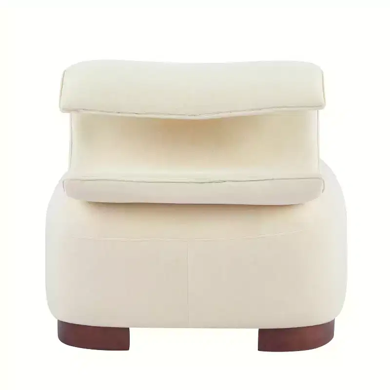 Christopher Knight Home Madison Modern Fabric Upholstered Armless Accent Chair with Sculpted Rolled Back