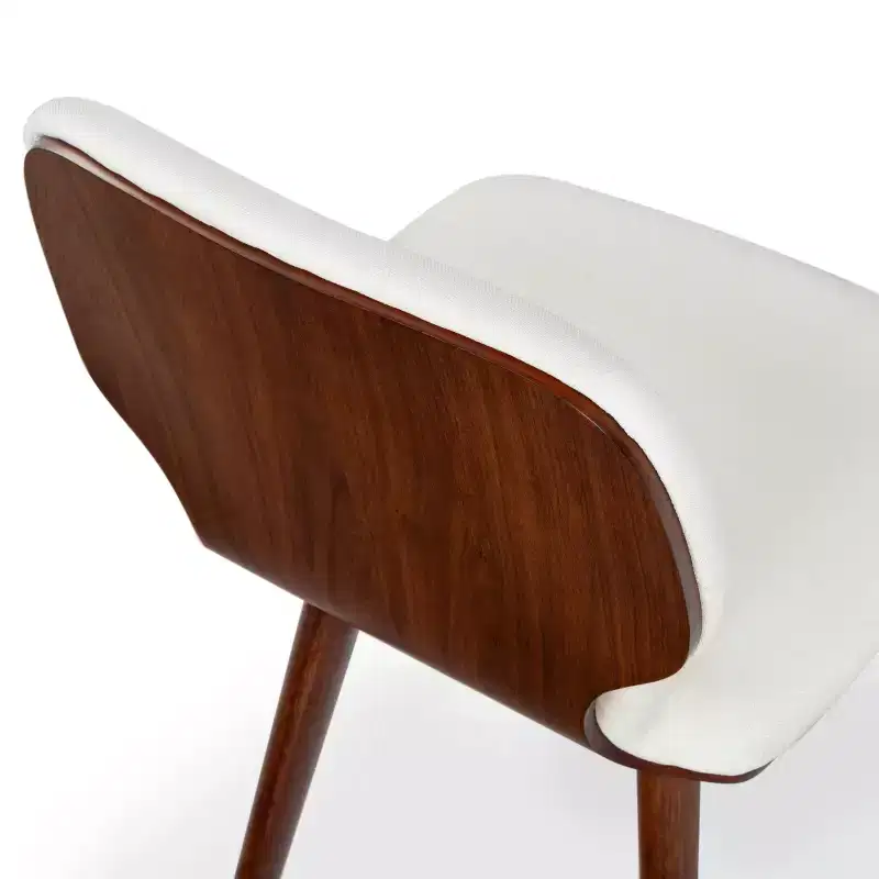 Tazmyn Dining Chair - SFV4157 - White/Walnut - Safavieh Couture