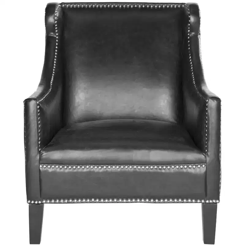 Mckinley Club Chair - MCR4735 - Antique Black - Safavieh Couture