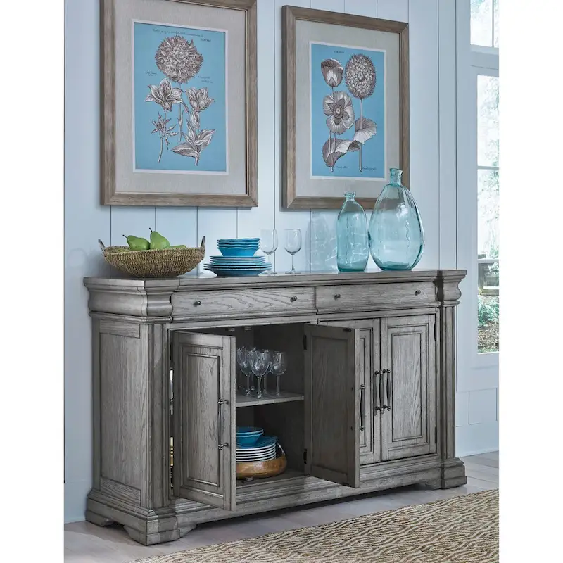 Madison Ridge Server and Hutch - 19.02W x 49.13H x 65.98D