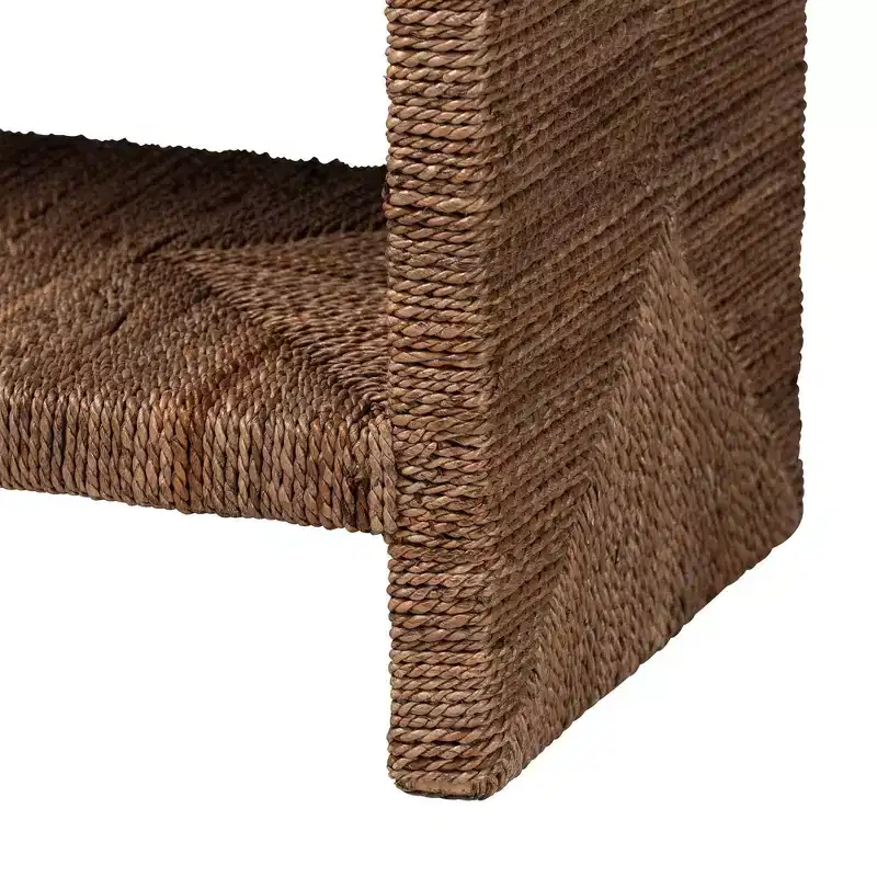 bali & pari Liza Seagrass Console Table Natural Seagrass