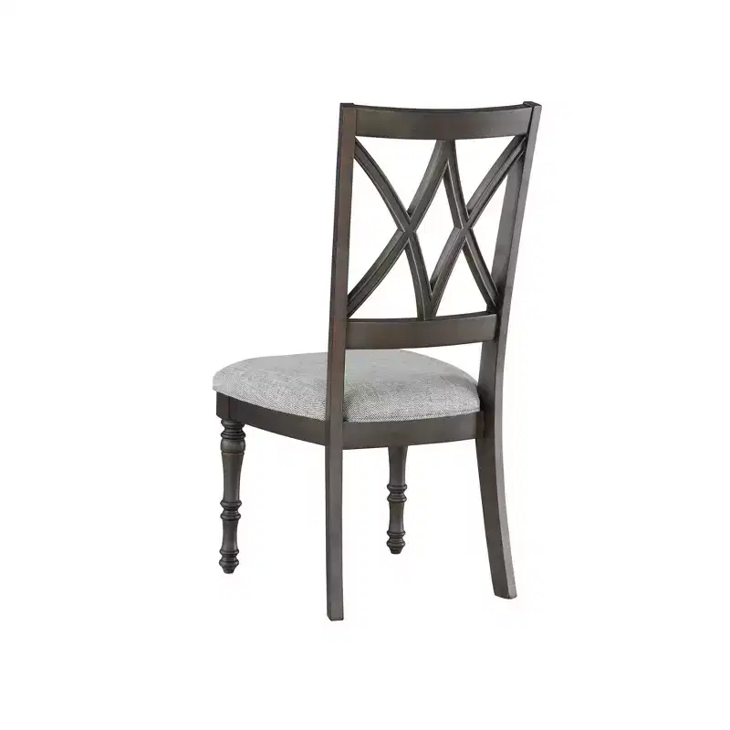 18" Set of 2 Linnett Side Chairs Gray/Brown - Steve Silver Co.