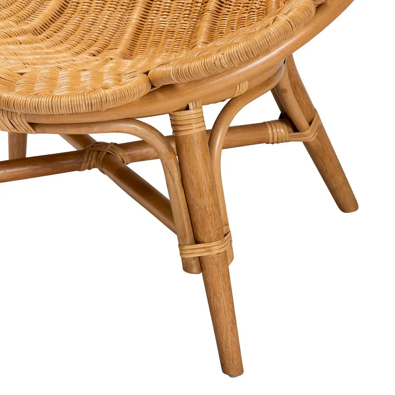 Blossom Bohemian Honey Rattan Accent Flower Chair
