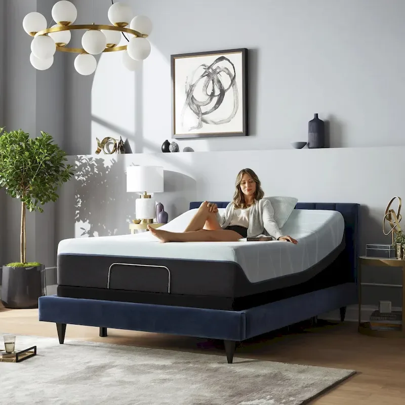 Massaging Zero Gravity Adjustable Bed with Wireless Remote