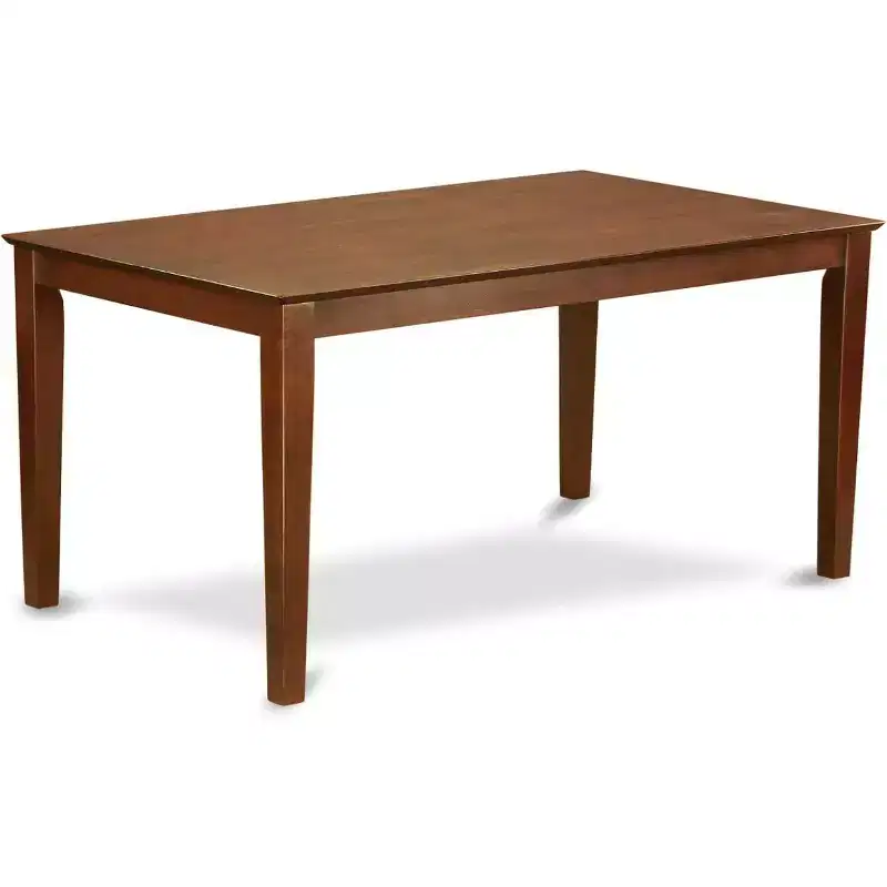 Rectangular dining table 36x60 with solid wood top