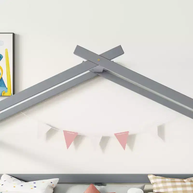 MAYEERTY King Bunk Bed Safety Rail Soft-Close Drawers Kid-Friendly