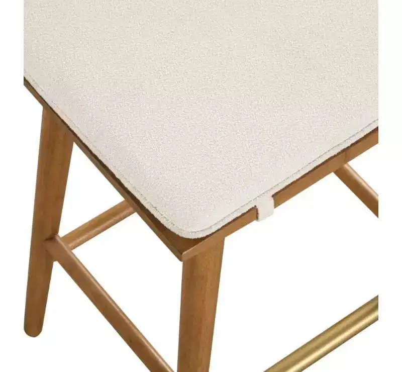 Nathan James Set of 4 Barker Boucle Counter Height Barstools