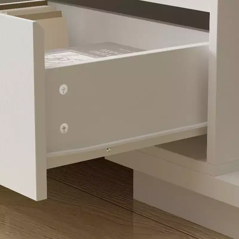 Famapy Extendable TV Console Table Modern TV Cabinet with Drawers