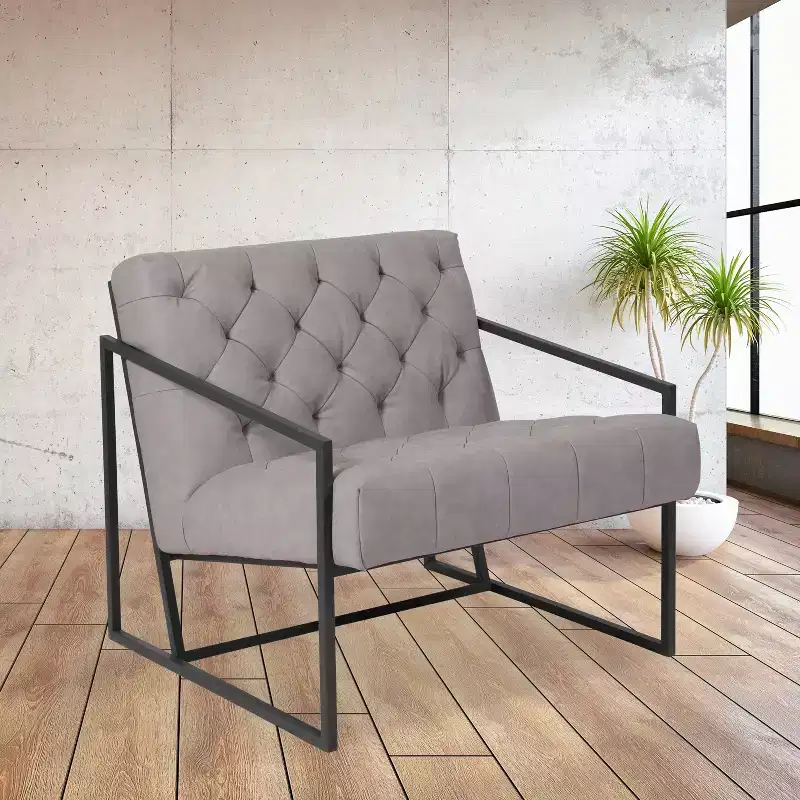 Home Office Tufted Lounge Accent Chair