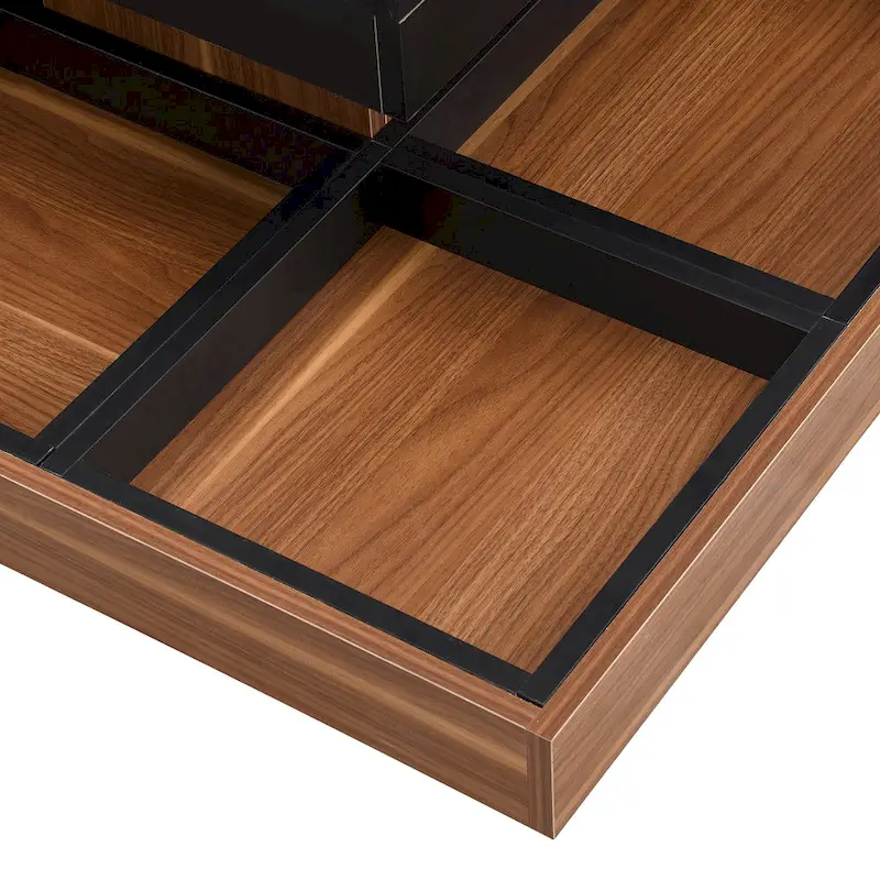 Modern Square Rotating Coffee Table