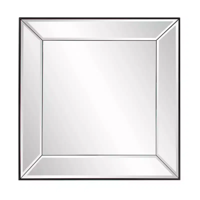 Howard Elliott Modern Square Decorative Vogue Wall Mirror Silver: 22"x22", Glass & Wood Frame, No Assembly Required