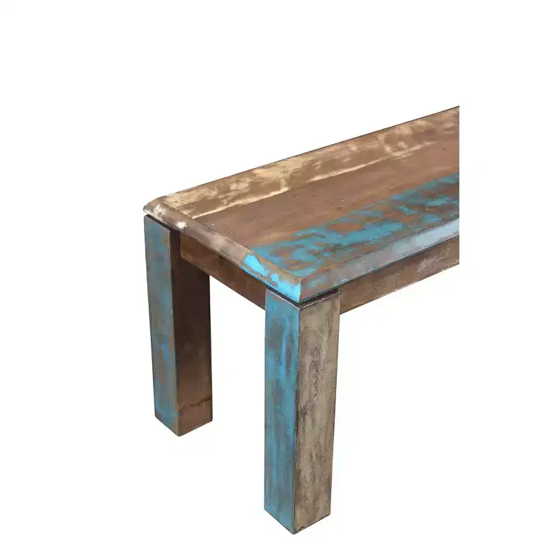 50" Old Reclaimed Wood Bench Brown - Timbergirl: Rustic Handmade Entryway Furniture, Solid Wood Grain Design, 3-Seater