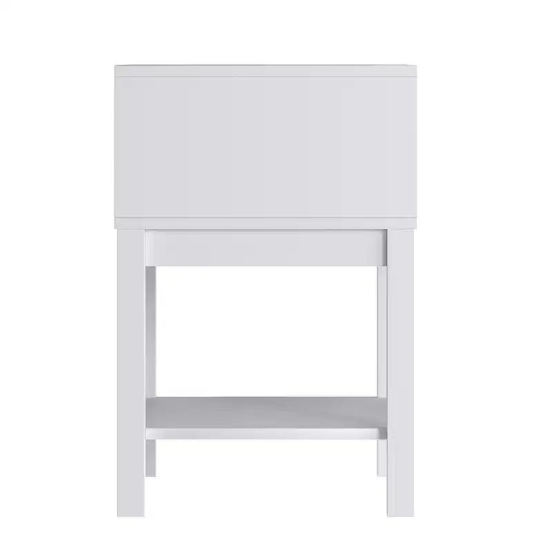 Wood Kids Nightstand with Single Drawer & Open Shelf
