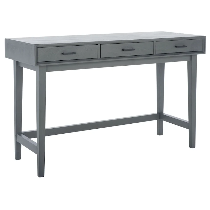 Delsie Mid-Century 3-Drawer Desk