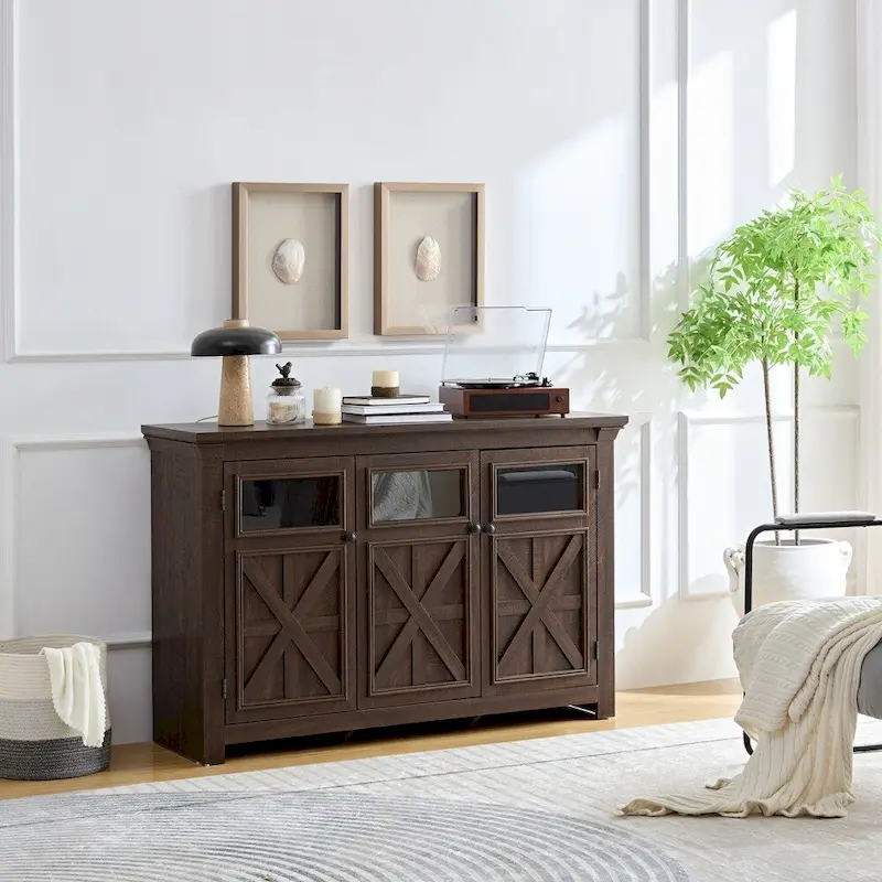 Farmhouse Buffet Sideboard Cabinet