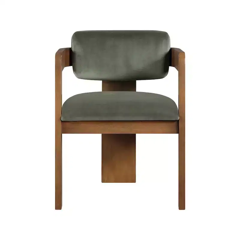 Meridian Furniture Sacha Green Velvet Dining Chair, Set of 2