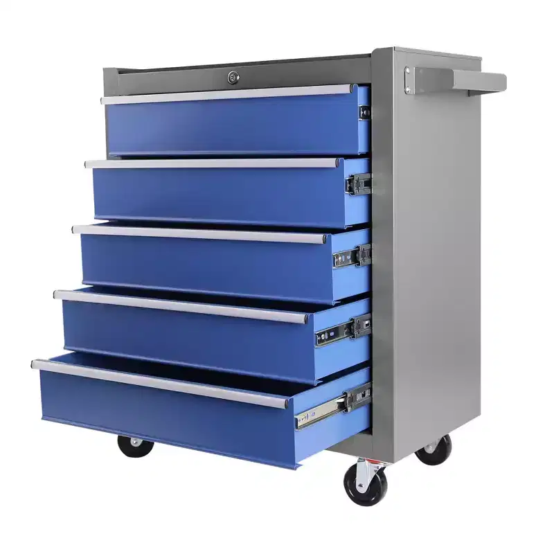 5-Drawer Rolling Tool Chest with Wheels – Heavy-Duty Steel Toolbox