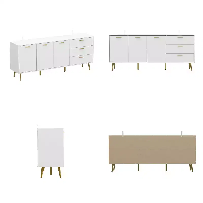 Famapy Modern White Dresser with Drawers - Versatile Furniture