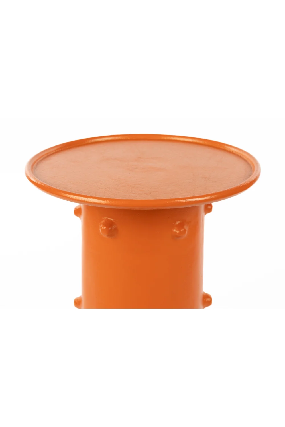 Orange Round Side Table