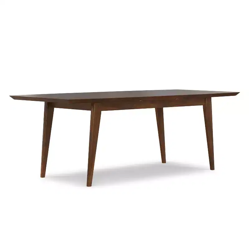Tierney 66-84 inch x 40 inch Rectangle Mid-Century Modern Extendable Dining Table