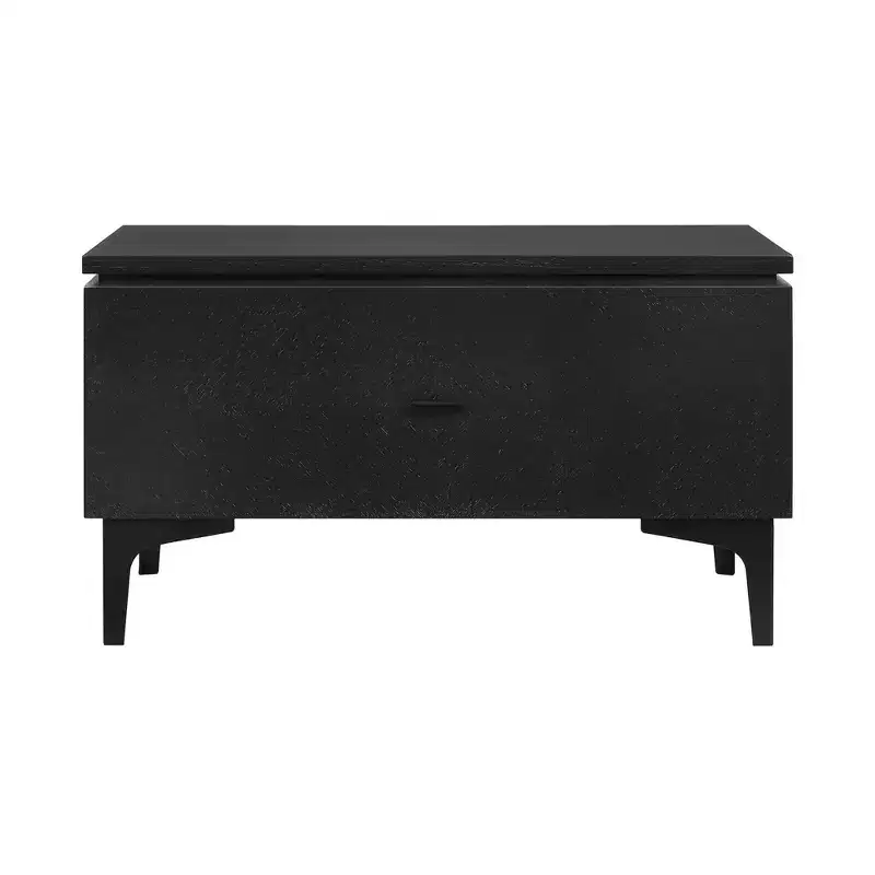 1 Drawer Nightstand Black