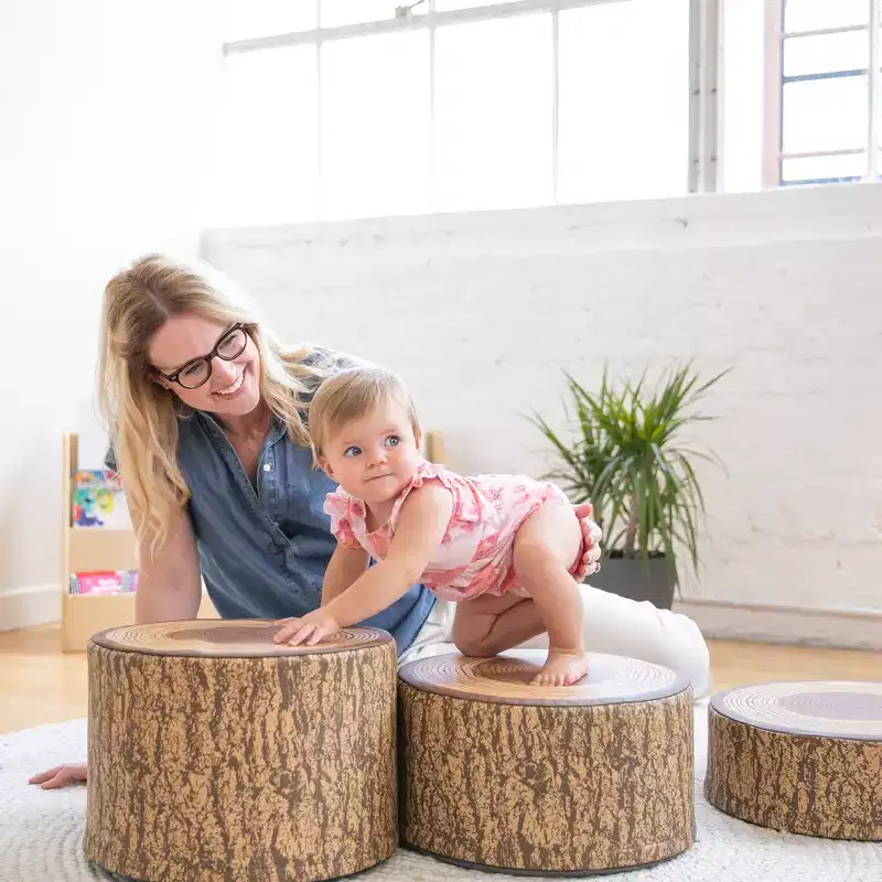 SoftZone Tree Stump Stool Set 3-Piece