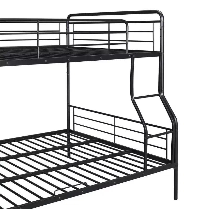 Full XL Over Queen Metal Bunk Bed - ModernLuxe