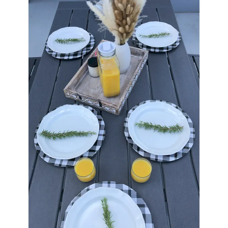 LuXeo Tuscany Woven Rattan Dining 6-Piece Set
