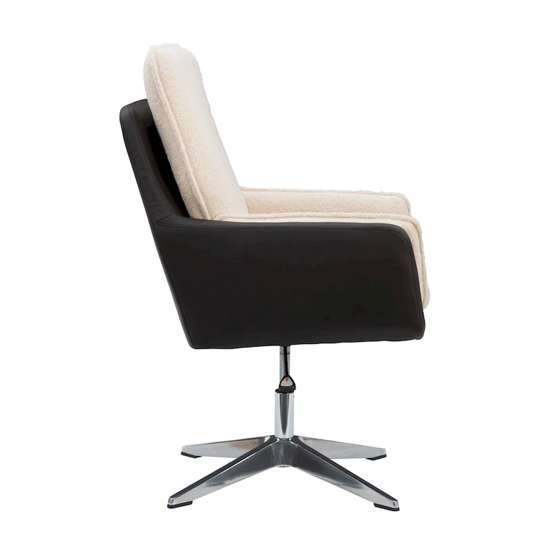 Marcia Swivel Sherpa Chair Accent Chair