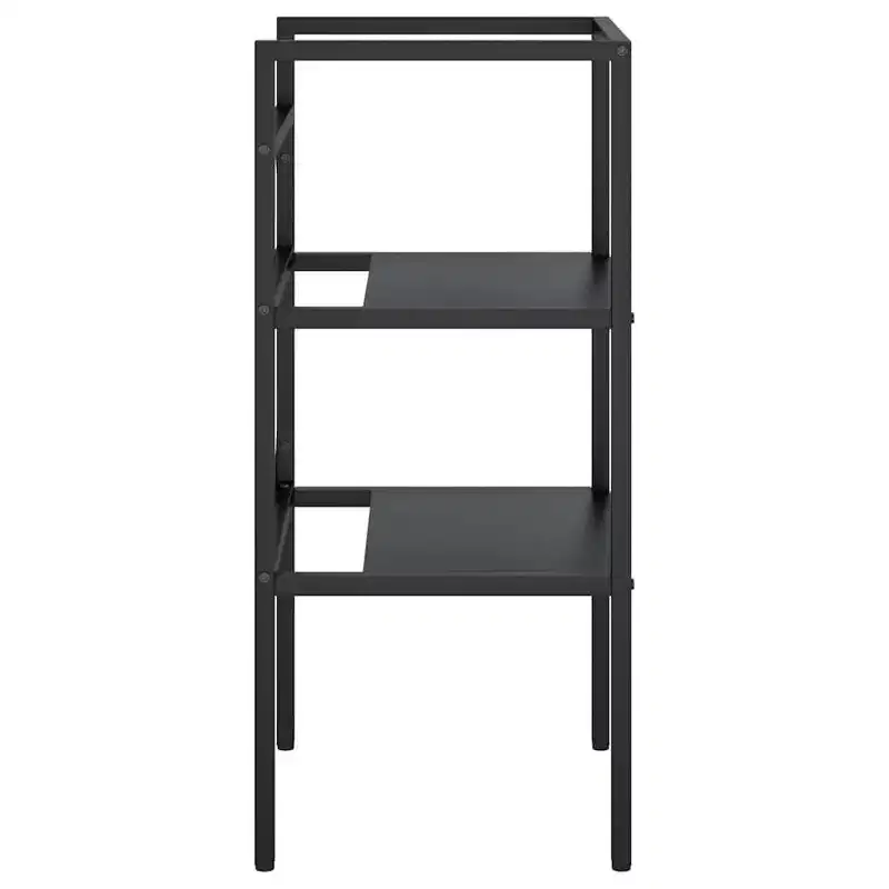 vidaXL Bathroom Washbasin Frame Black Iron Medium