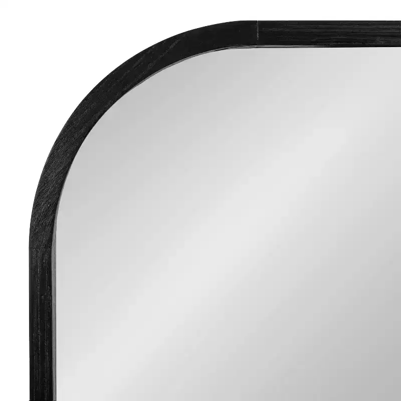 Kate & Laurel All Things Decor 36x28 Occonor Modern Wooden Arched Mirror
