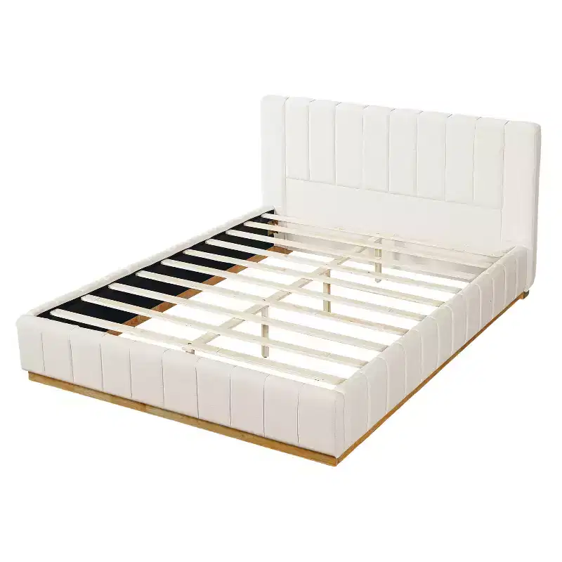 Christopher Knight Home Buchanan Modern Striped Fabric Bed with Headboard