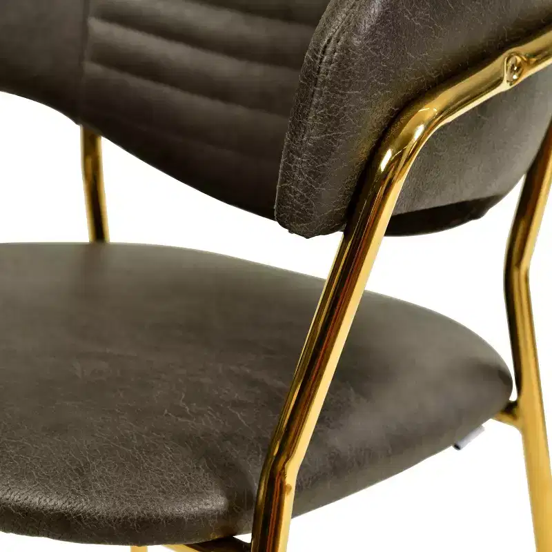 Upholstered Dining Chair Set of 2 Velvet Camelback Stainless Steel Legs 330 lbs