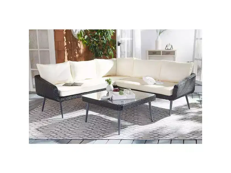 Onri 4 Piece Sofa Set - Indoor/Outdoor - PAT9027 - Safavieh