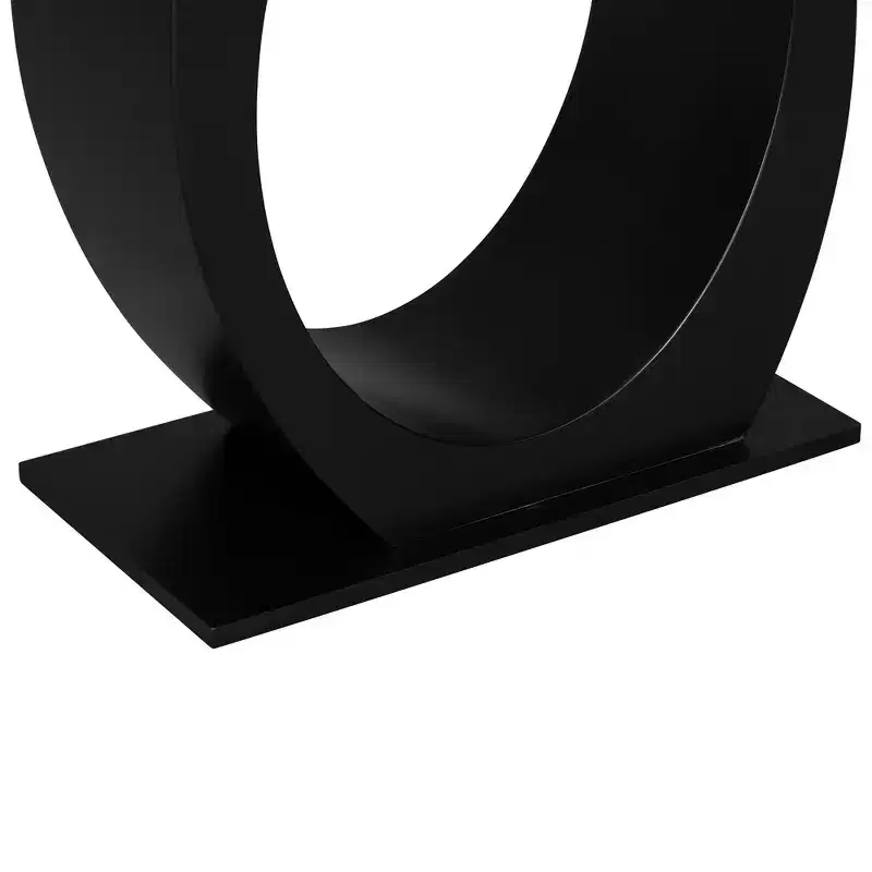 Whisen Modern Console Table & Entryway Table, Sturdy Sofa Table with Egg-Shaped Base