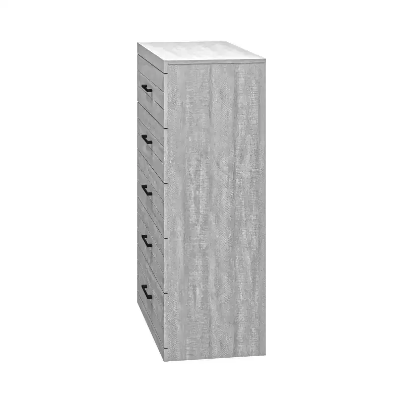 5 Drawer Chest with Interlock Safety, Dusty Grey Oak