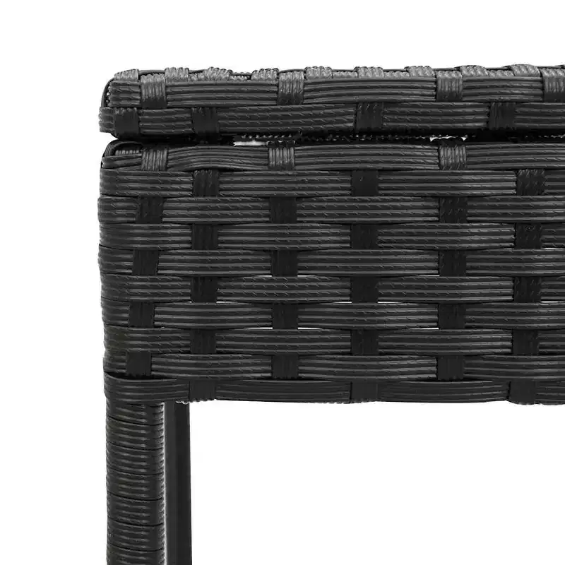 vidaXL Patio Sun Lounger PE rattan Single Multi-Position Backrest