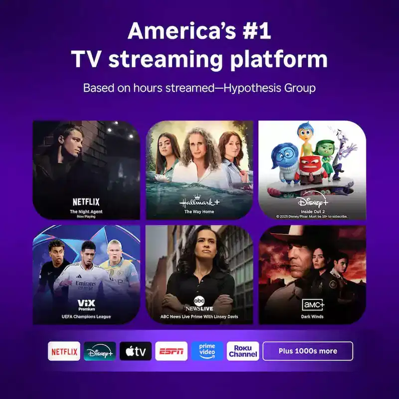 Roku 32R3D5 Smart TV 2025 - 32 inch Select Series, 1080p Full HD TV