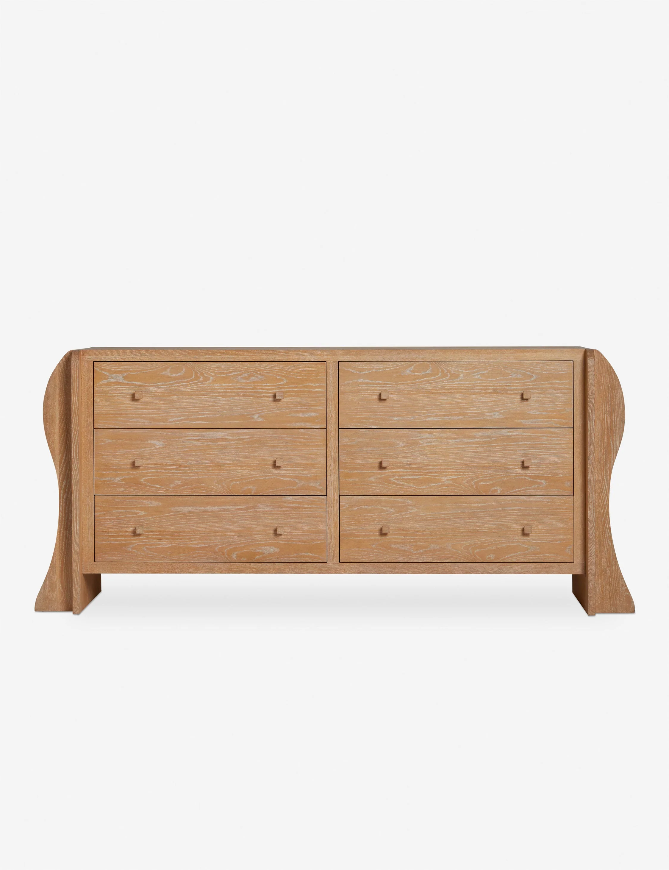 6-Drawer Dresser - The dresser brings a sculptural edge to bedroom