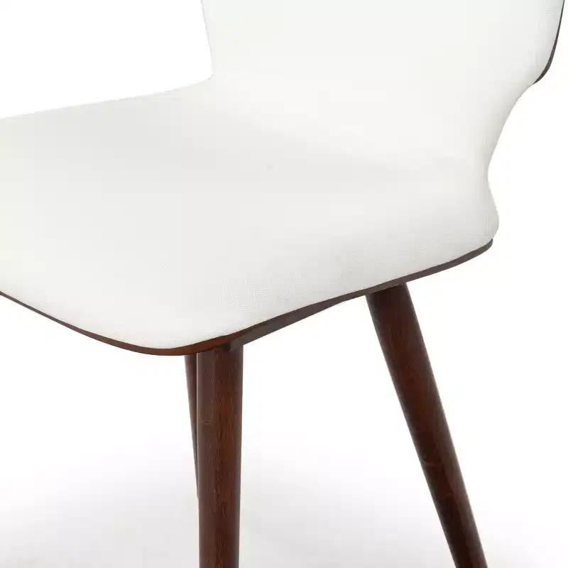 Tazmyn Dining Chair - SFV4157 - White/Walnut - Safavieh Couture