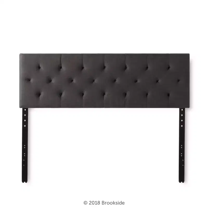 Emmie Adjustable Upholstered Headboard with Diamond Tufting - Brookside Home
