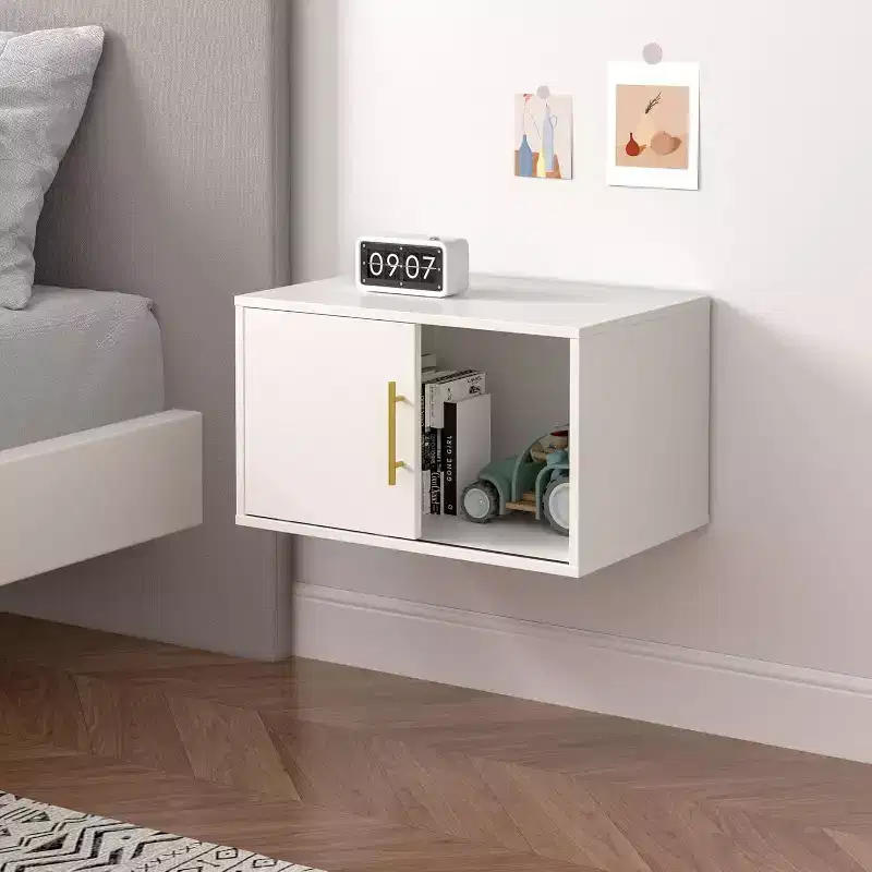 Heynemo Cube Storage Organizer with Sliding Door, Stackable Bookshelf, Wooden Modular Cubby Storage System