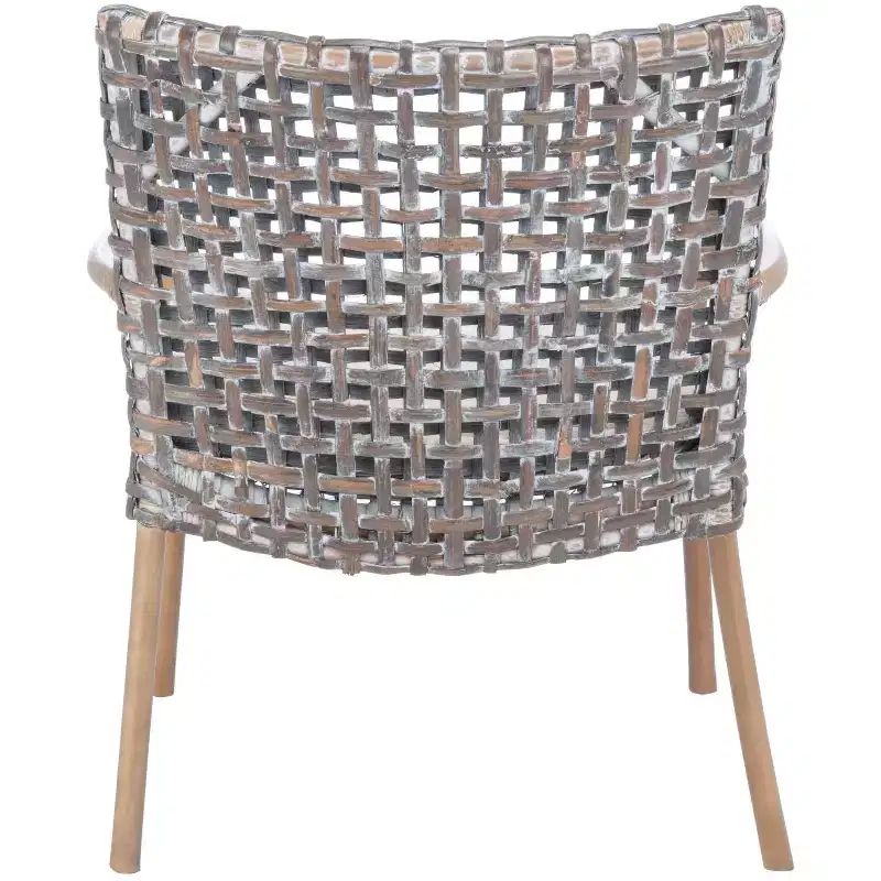 Collette Rattn Accent Chair W/ Cushion - ACH6515 - Safavieh