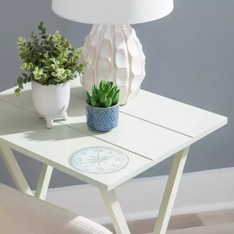 Linon Compass Tray Table Set