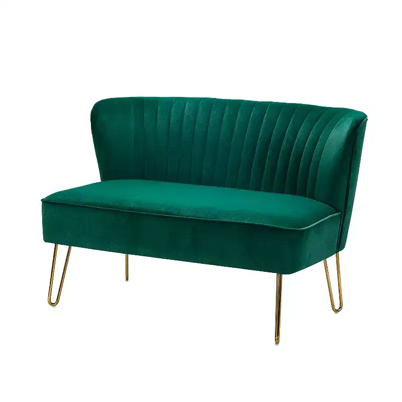 Ainhoa 45 Contemporary Solid and Manufactured Wooden Frame Loveseat | ARTFUL LIVING DESIGN