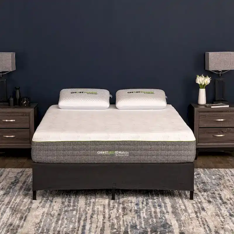 GhostBed All-in-One Metal Foundation with Easy Assembly