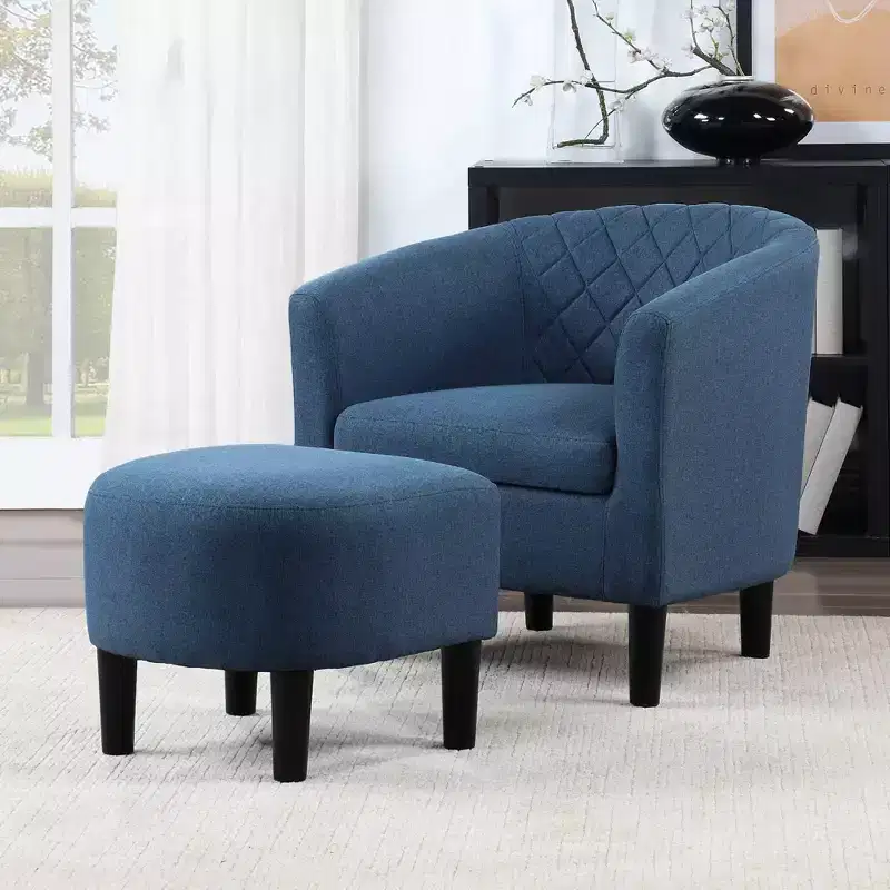Breighton Home Take a Seat Roosevelt Accent Chair with Ottoman