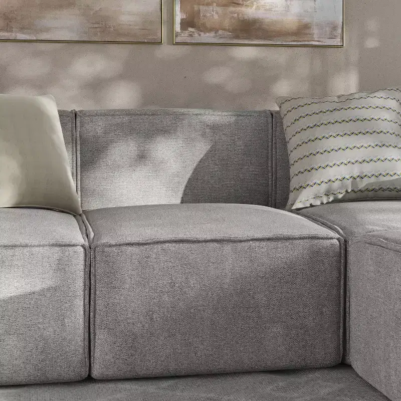 Flash Furniture Bridgetown Luxury Modular Sectional Sofa, Armless Center Seat